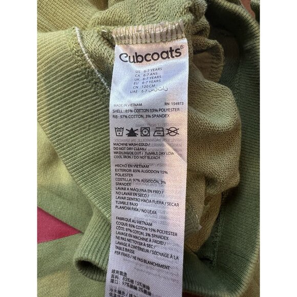 Cubcoats Big Boy's Dayo the Dinosaur Joggers Green Size 6-7 NWT - Picture 7 of 8